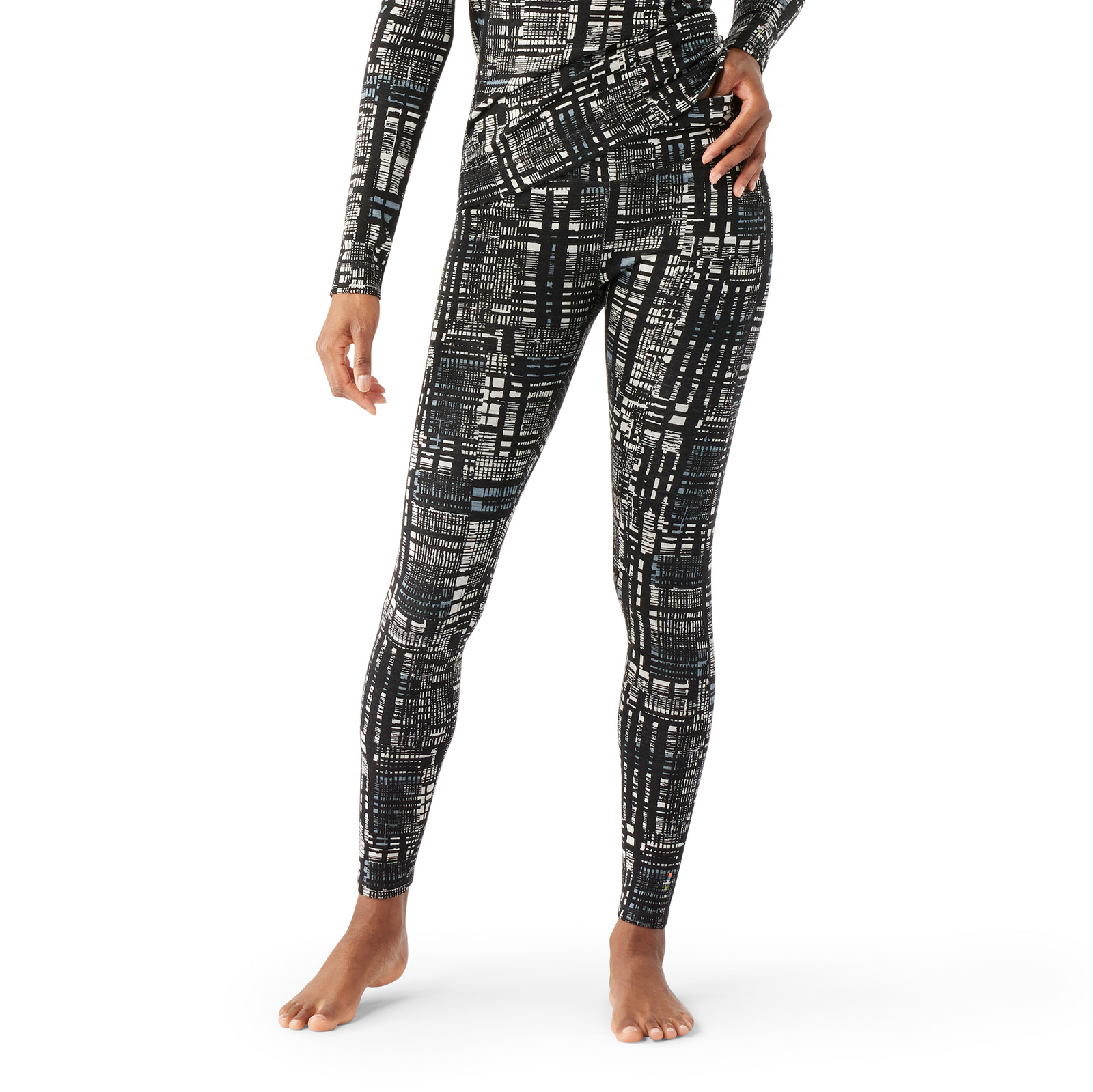 Women's Classic Thermal Merino Base Layer Bottom Dark Teal Heather - ver - 1
