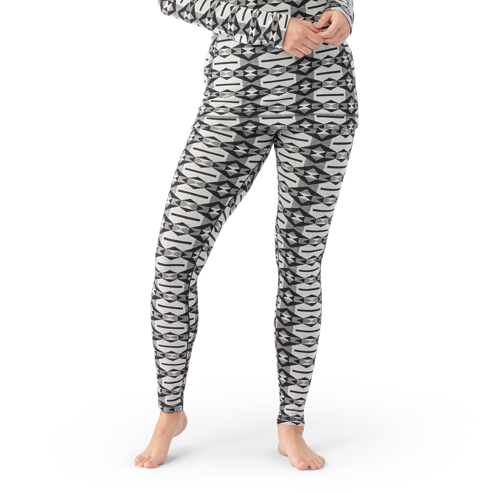 Women's Classic Thermal Merino Base Layer Bottom Charcoal Heather - ver - 5