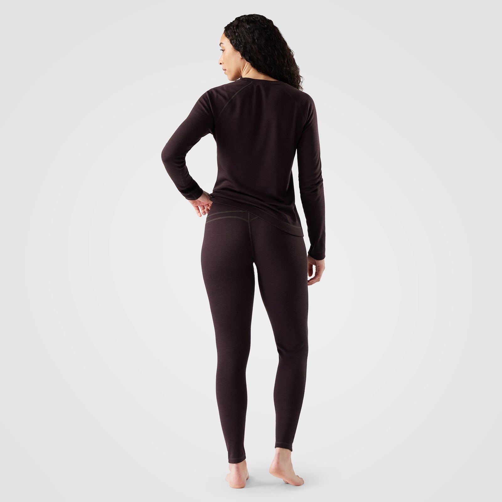Women's Classic Thermal Merino Base Layer Bottom Twilight Blue Heather - ver - 2
