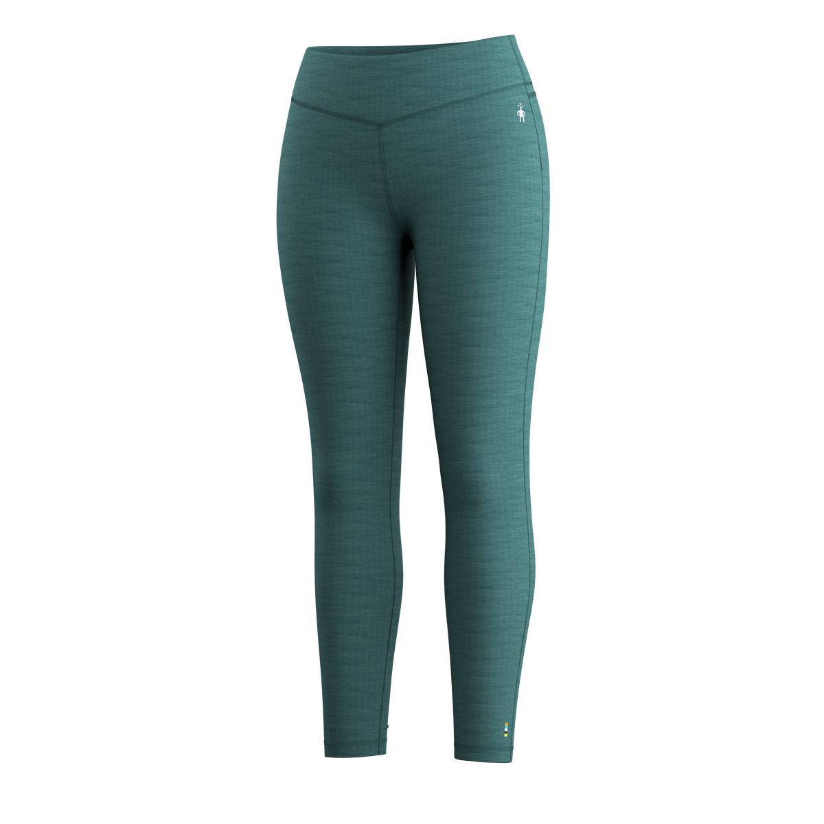 Women's Classic Thermal Merino Base Layer Bottom Dark Teal Heather - 3