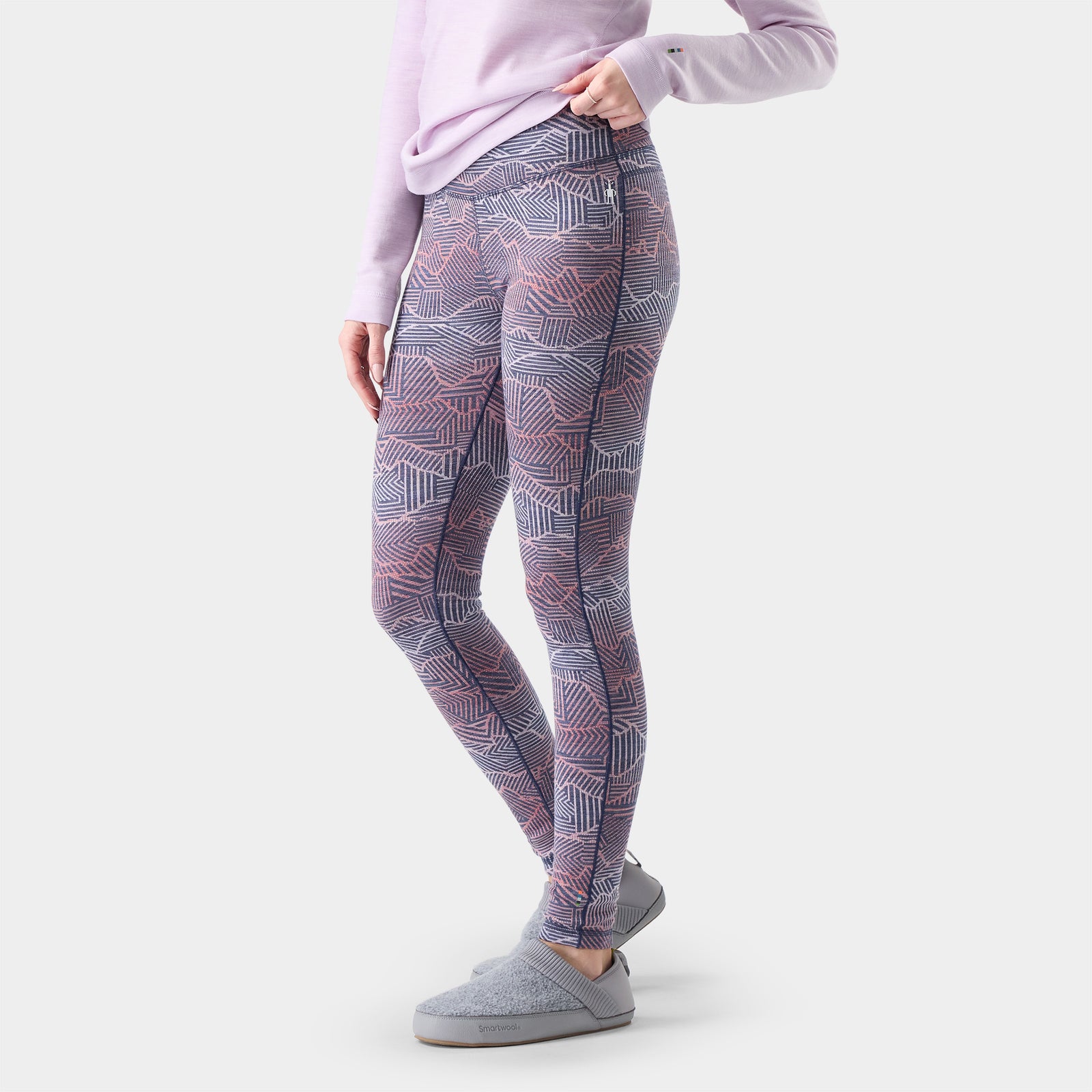 Women's Classic Thermal Merino Base Layer Bottom Twilight Blue Heather - ver - 5
