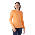 Women's Intraknit™ Thermal Merino Base Layer Crew Mink-Terracotta - ver - 1
