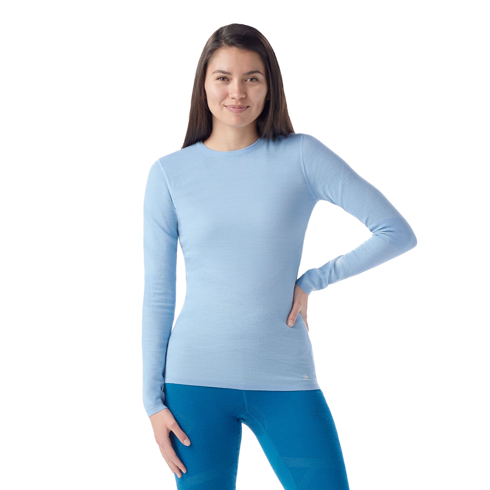 Women's Intraknit™ Thermal Merino Base Layer Crew Mink-Terracotta - ver - 1