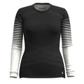 Women's Intraknit™ Thermal Merino Base Layer Crew Charcoal-Zen Green - ver - 3