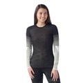Women's Intraknit™ Thermal Merino Base Layer Crew Charcoal-Zen Green - ver - 1