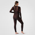 Women's Intraknit™ Thermal Merino Base Layer Crew Mink-Terracotta - ver - 2