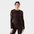 Women's Intraknit™ Thermal Merino Base Layer Crew Mink-Terracotta - ver - 1