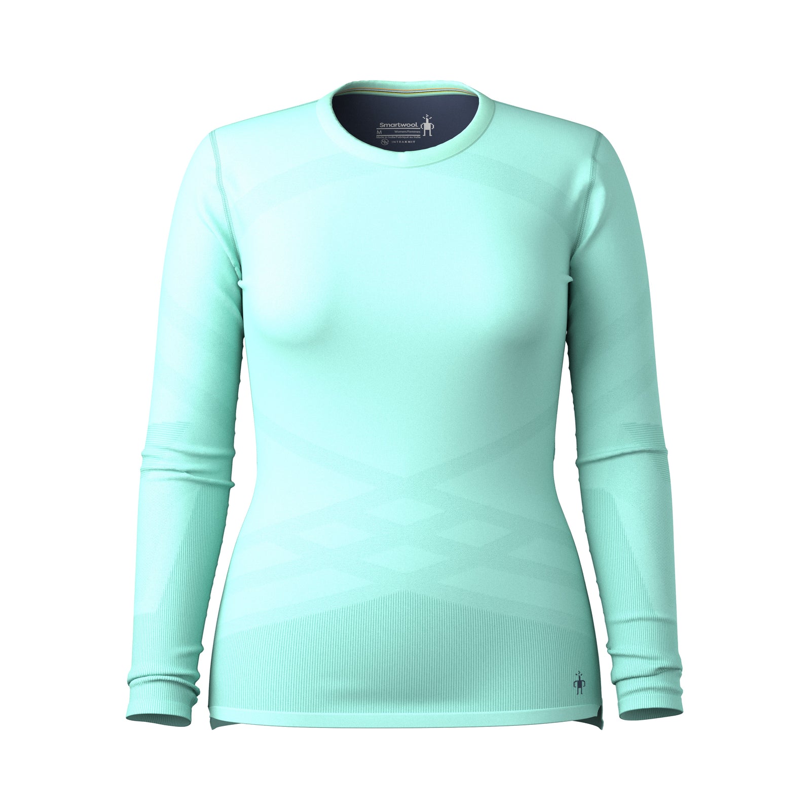 Women's Intraknit™ Thermal Merino Base Layer Crew Mink-Terracotta - ver - 5
