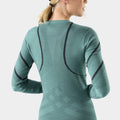 Women's Intraknit™ Thermal Merino Base Layer Crew Charcoal-Bronze Olive - ver - 3