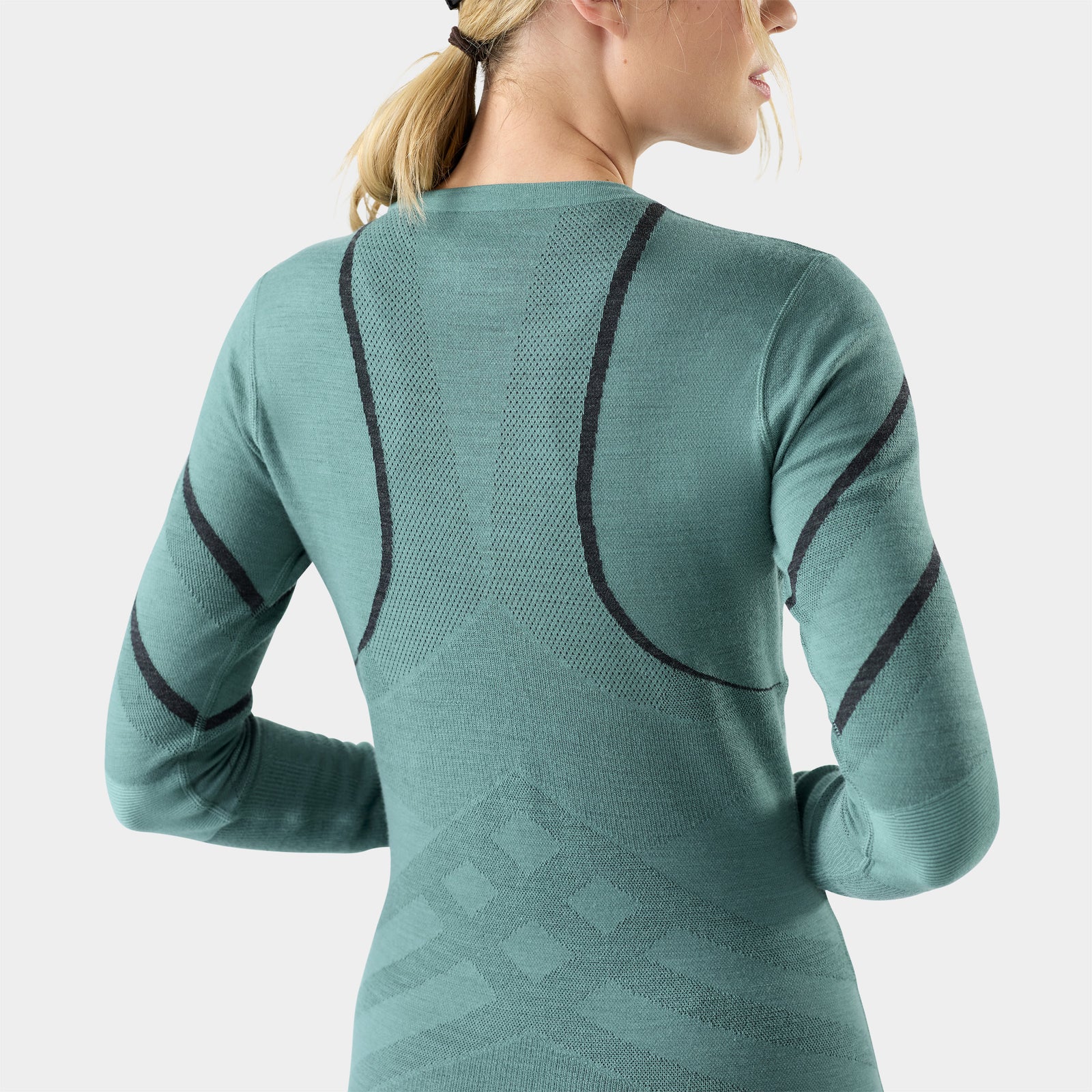 Women's Intraknit™ Thermal Merino Base Layer Crew Charcoal-Bronze Olive - ver - 3