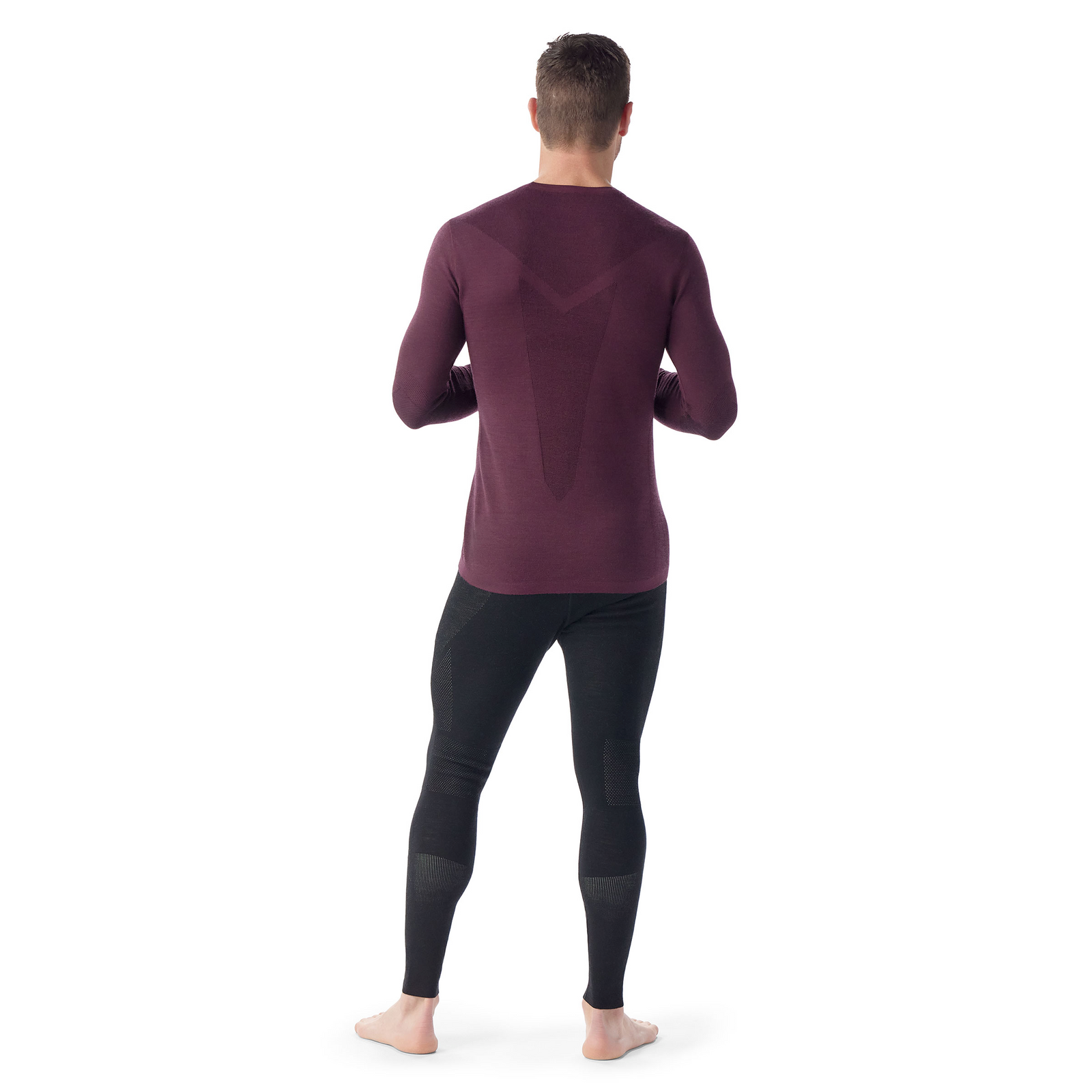 Men's Intraknit™ Thermal Merino Base Layer Crew Winter Moss - ver - 2