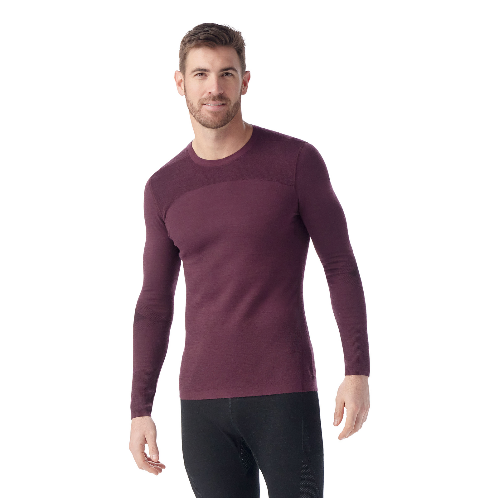 Men's Intraknit™ Thermal Merino Base Layer Crew Winter Moss - ver - 1