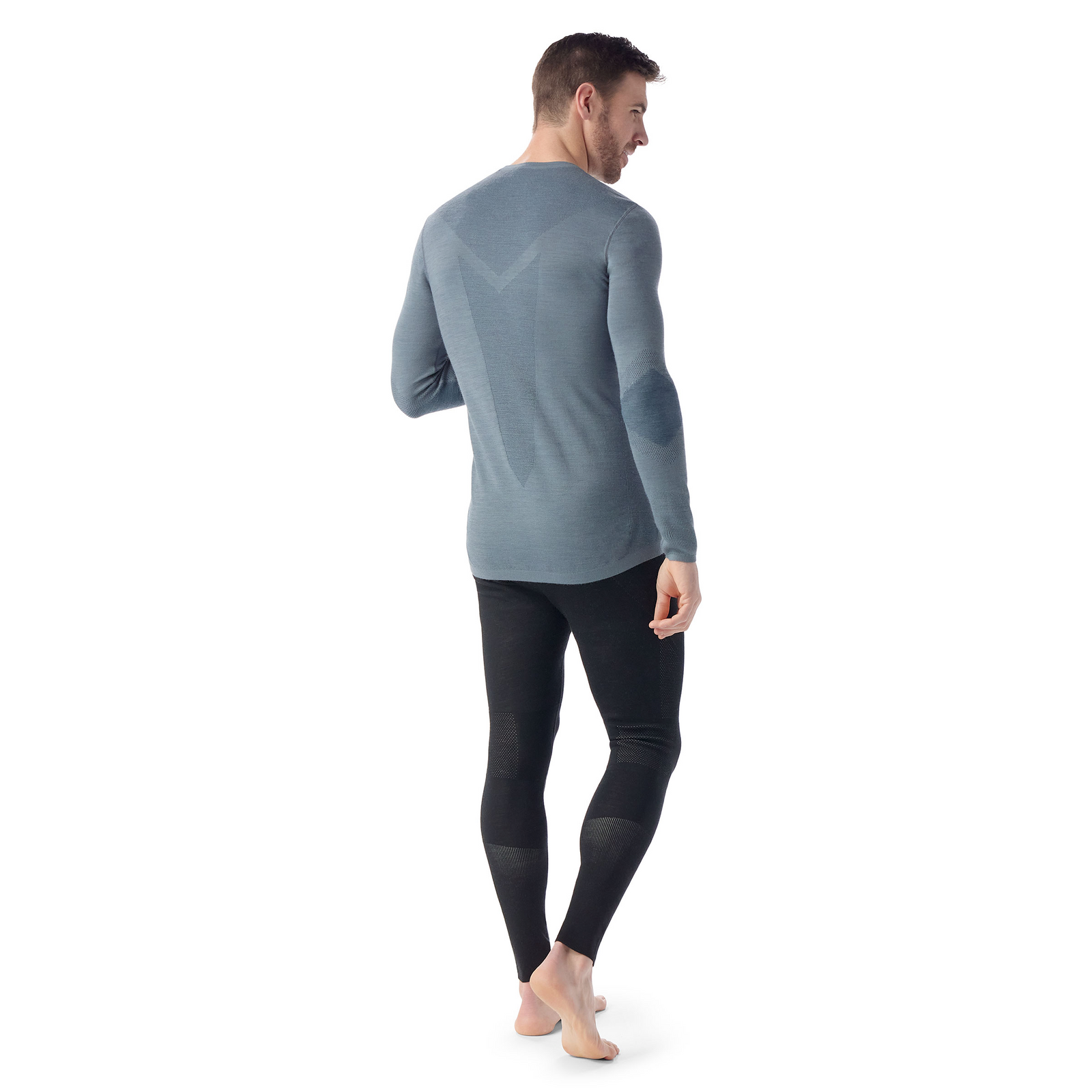 Men's Intraknit™ Thermal Merino Base Layer Crew Winter Moss - ver - 2