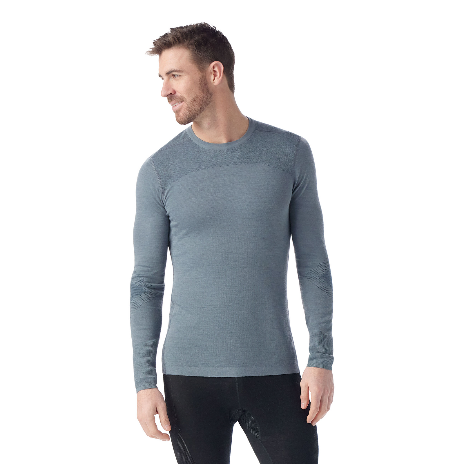 Men's Intraknit™ Thermal Merino Base Layer Crew Winter Moss - ver - 1