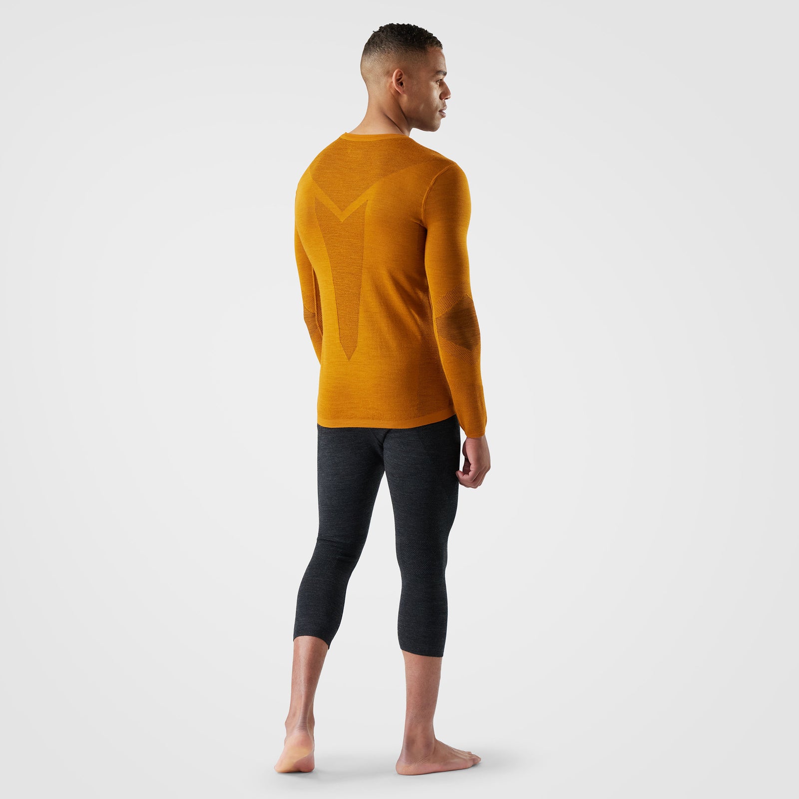 Men's Intraknit™ Thermal Merino Base Layer Crew Charcoal/Black - ver - 2