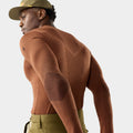 Men's Intraknit™ Thermal Merino Base Layer Crew Burnt Sienna-Dark Mink - ver - 3