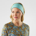 Thermal Merino Reversible Headband Nightfall Blue Floral - ver - 1