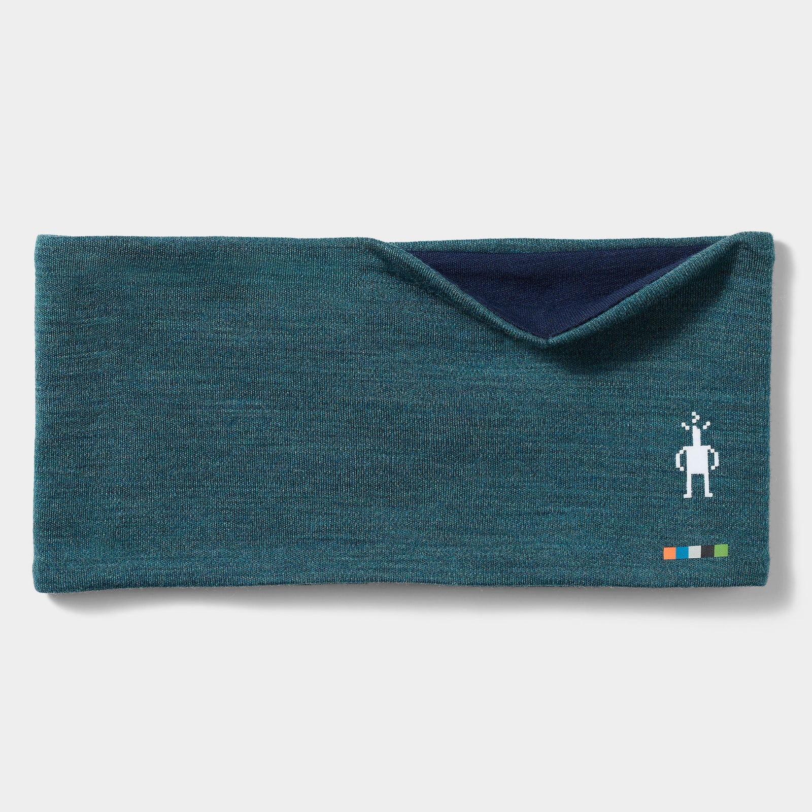 Thermal Merino Reversible Headband Dark Teal Heather - ver - 3