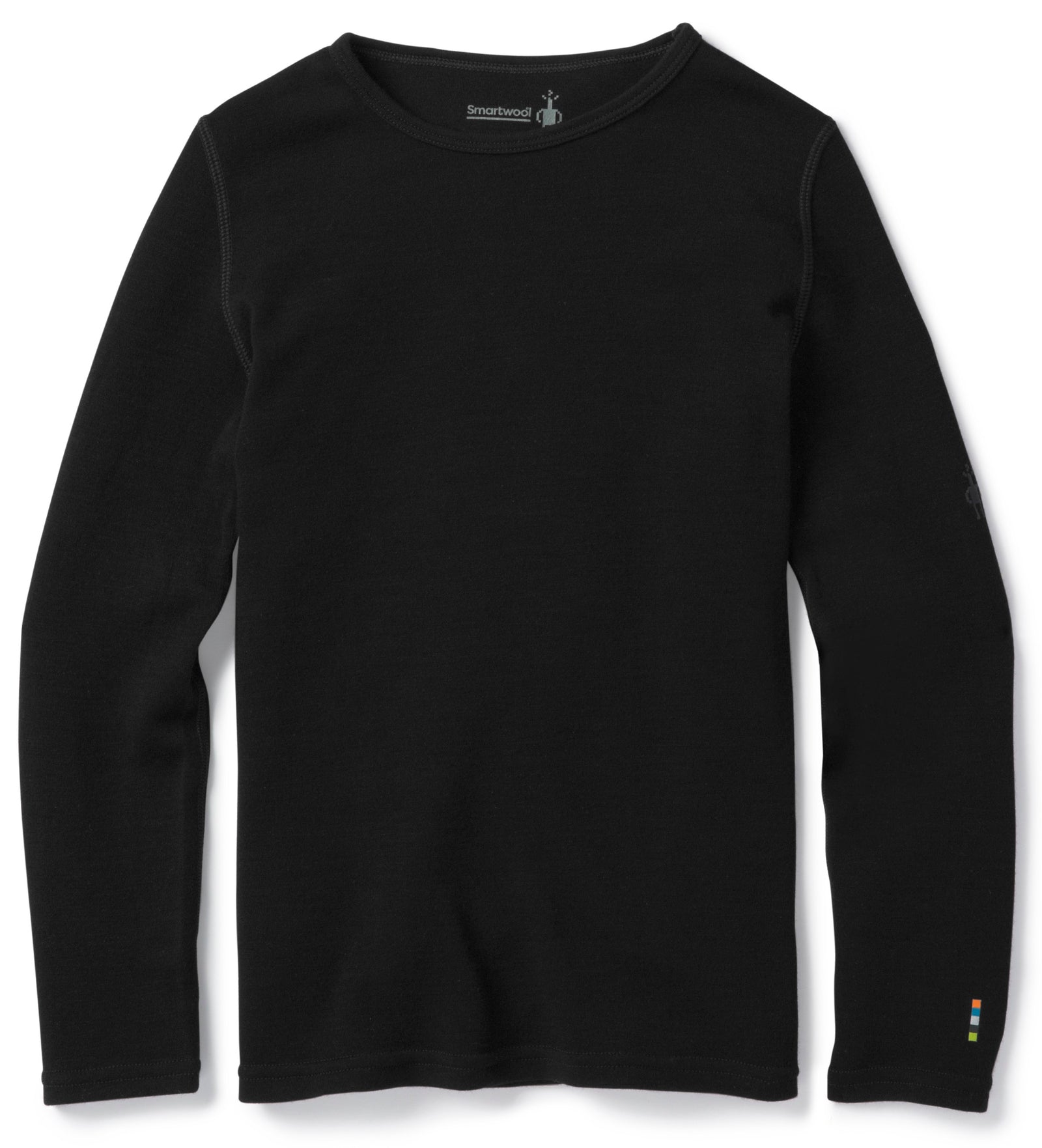 Kids' Classic Thermal Merino Base Layer Crew Black - ver - 5