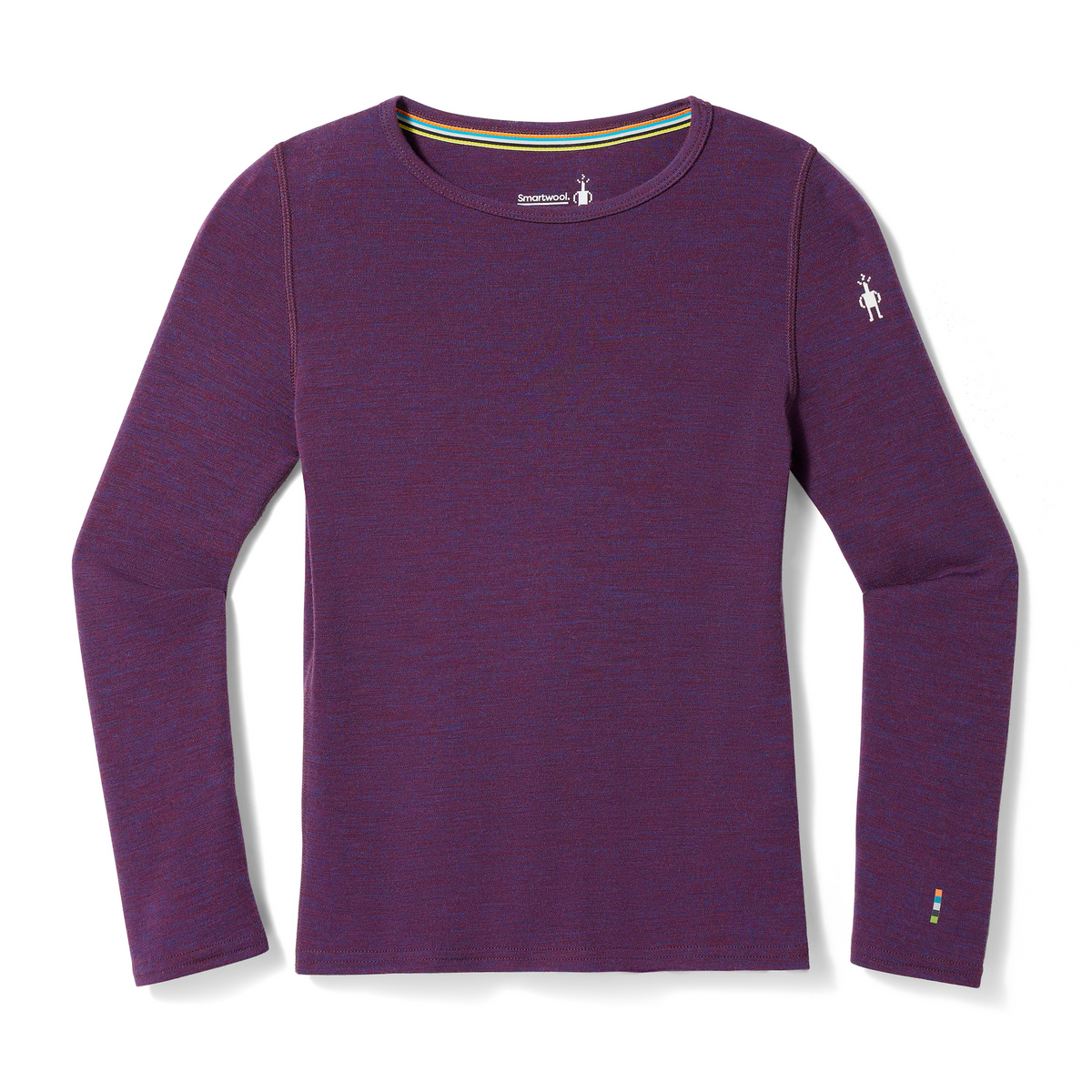 Kids' Classic Thermal Merino Base Layer Crew Cherry Lacquer - ver - 1
