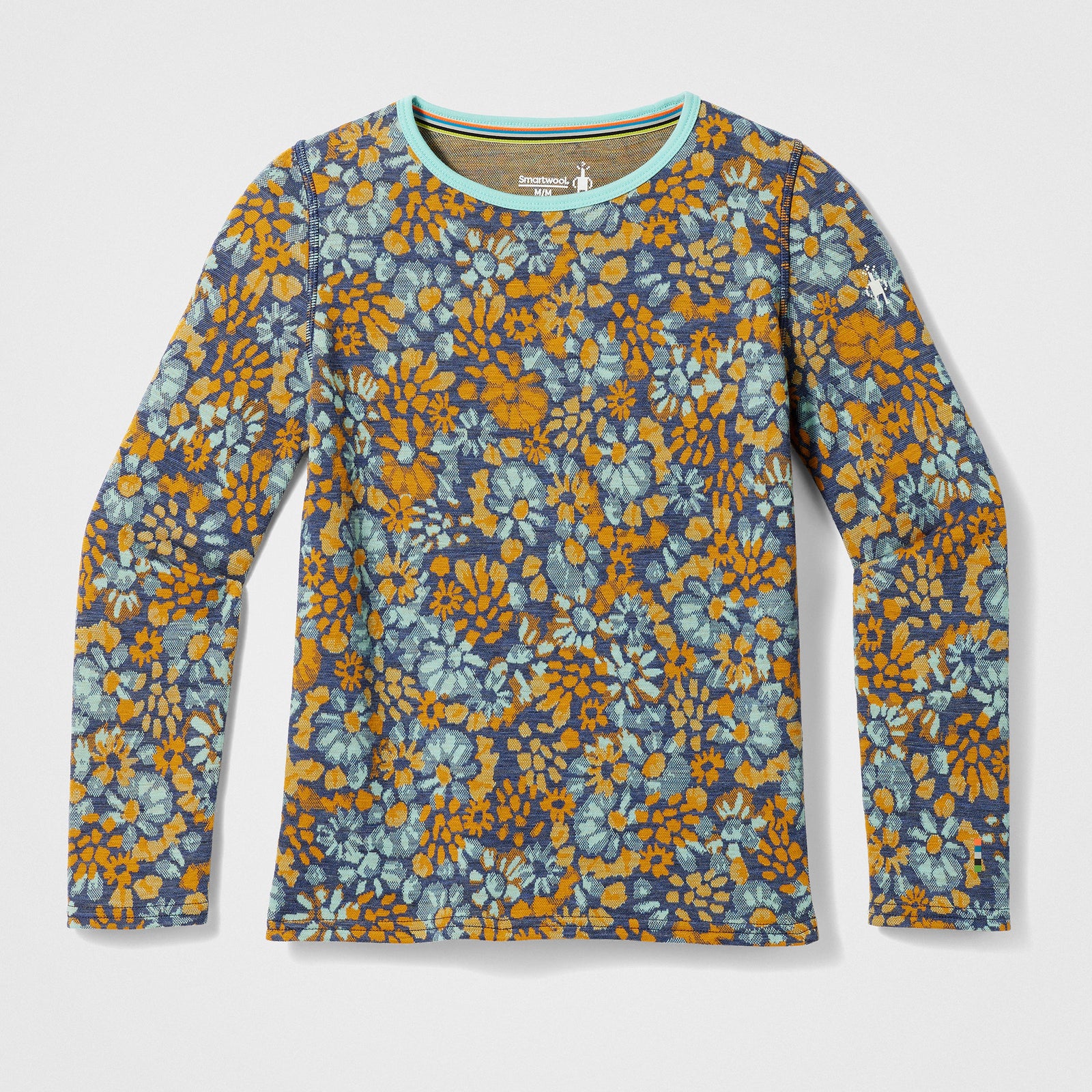 Kids' Classic Thermal Merino Base Layer Crew Cherry Lacquer - ver - 3