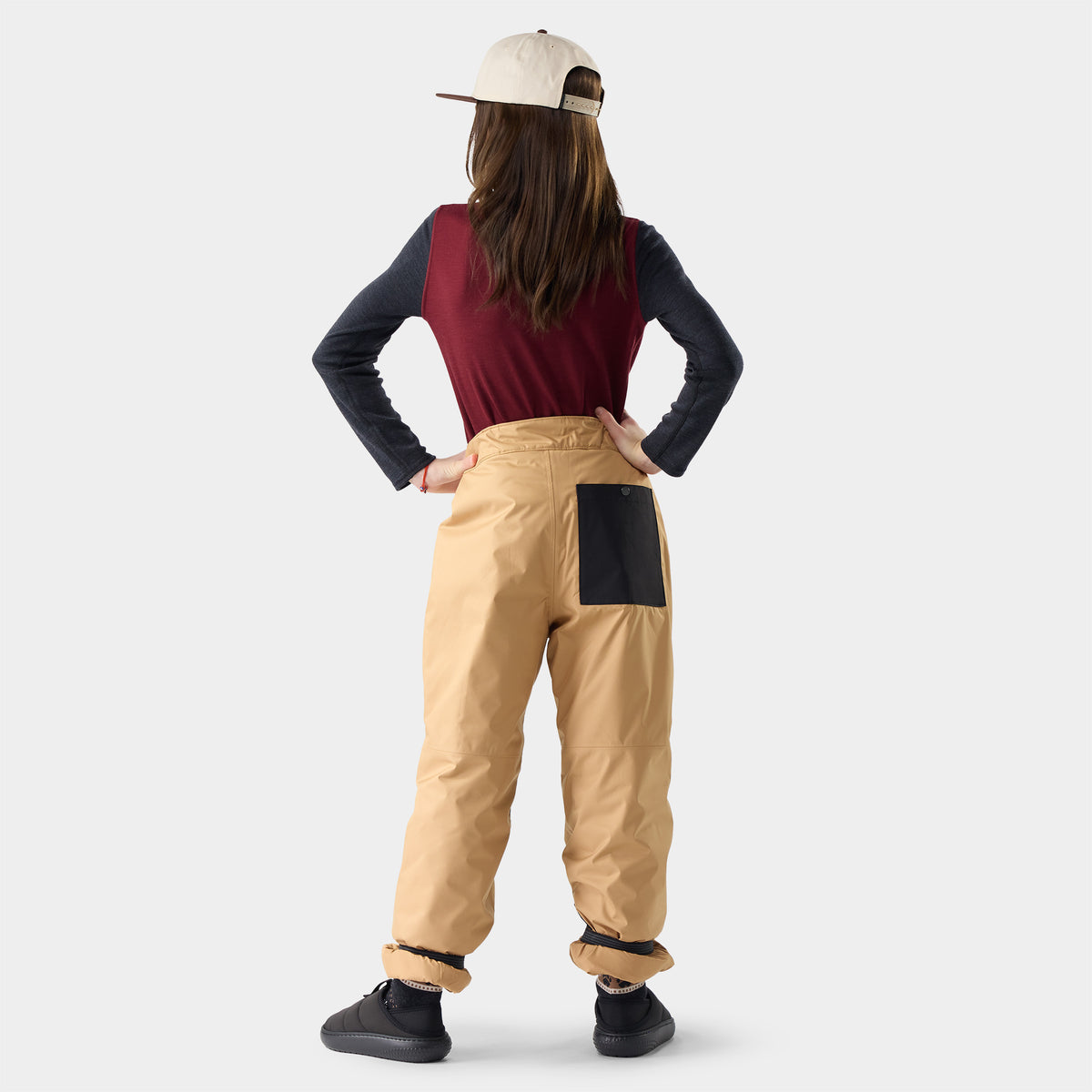 Kids' Classic Thermal Merino Base Layer Crew Cherry Lacquer - 2