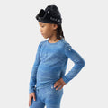 Haut de base thermal Merino classique à encolure ronde pour enfants  - voir - 1