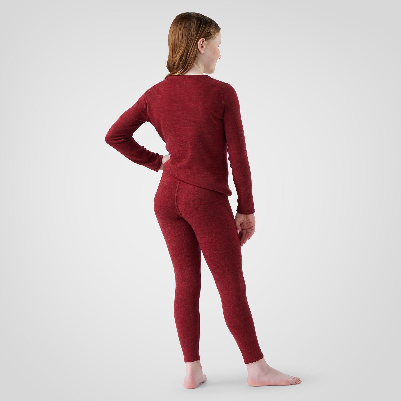 Caleçon long thermal Merino classique en boîte pour enfants  - voir - 4