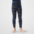 Kids' Classic Thermal Merino Base Layer Bottom Deep Navy Geo Peaks - ver - 1