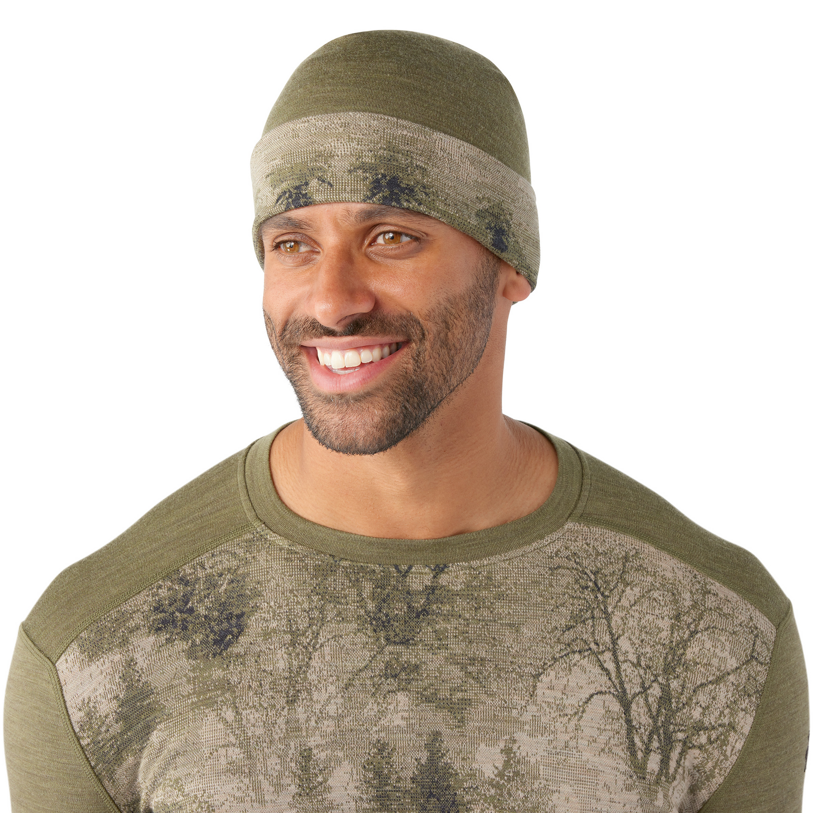 Tuque à revers réversible thermal Merino  - voir - 2