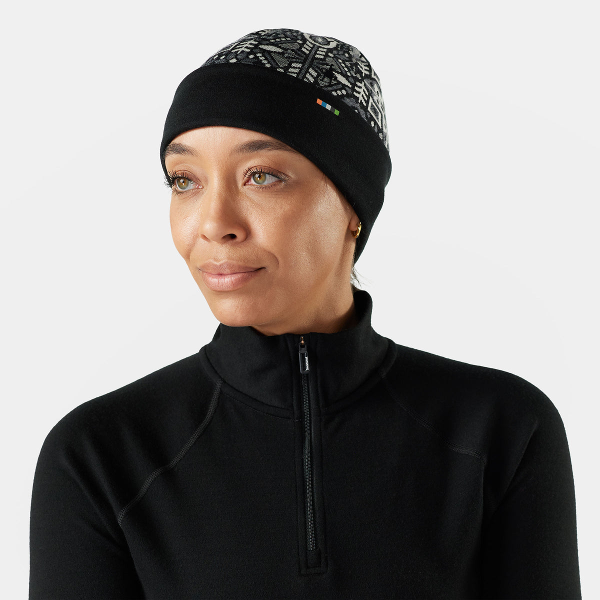 Thermal Merino Reversible Cuffed Beanie Burnt Sienna - ver - 1