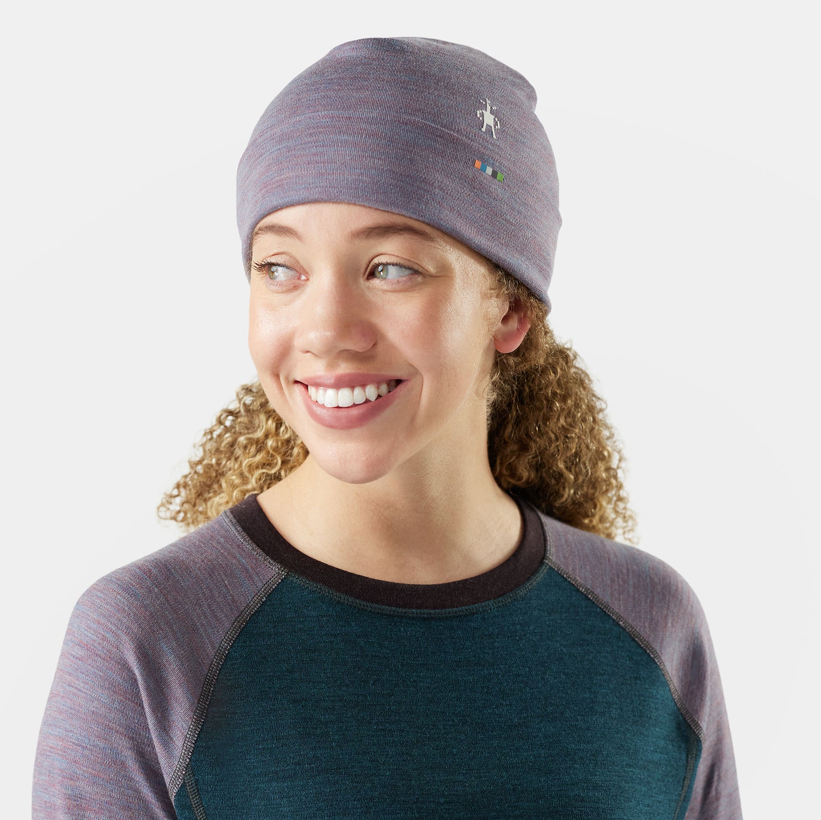 Thermal Merino Reversible Cuffed Beanie Chalk Violet Heather-Chalk Violet Heather - ver - 1