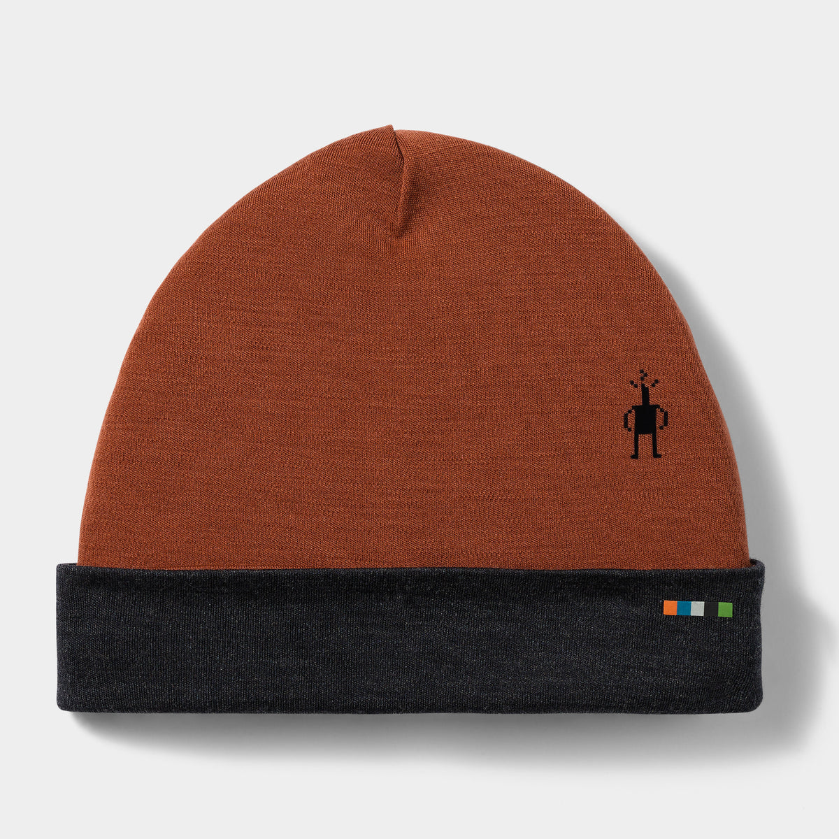 Thermal Merino Reversible Cuffed Beanie Burnt Sienna - ver - 3
